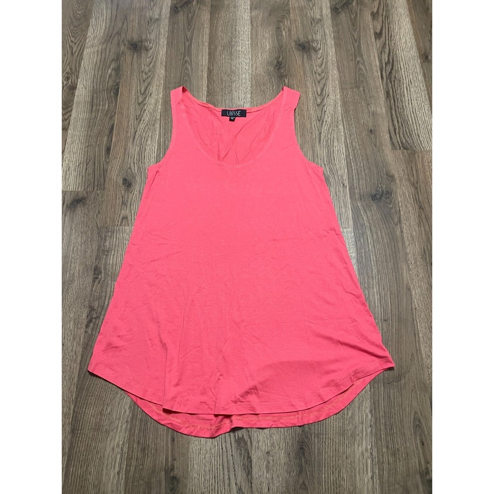 Lbisse Tank Top, Women's Size XS, Pink, Sleeveless, Scoop Neck